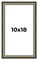 10x18 Museum-Quality Picture Frame with UV-Resistant Acrylic & Acid-Free Backing, Available in 4 Finishes - Gold, Silver, Bronze, and Black